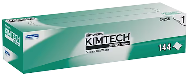 WIPES, KIMTECH SCIENCE KIMWIPES, FOR DELICATE TASKS, 1-PLY, WHITE, 140 SHEETS/BOX LARGE
